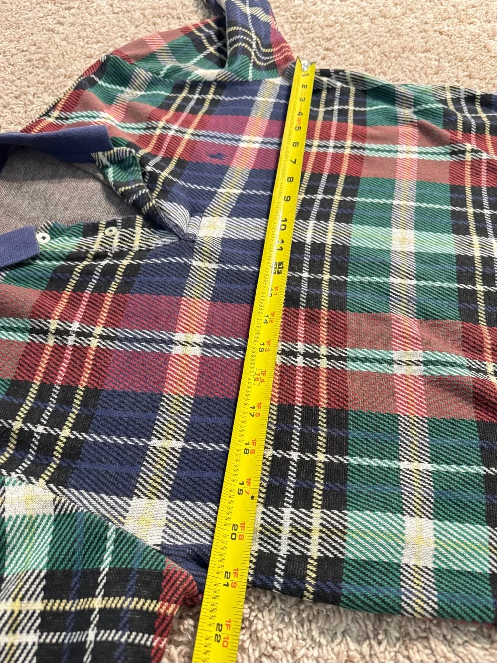 RARE Made In USA Polo Ralph Lauren Vintage 90s Plaid Cotton Size M